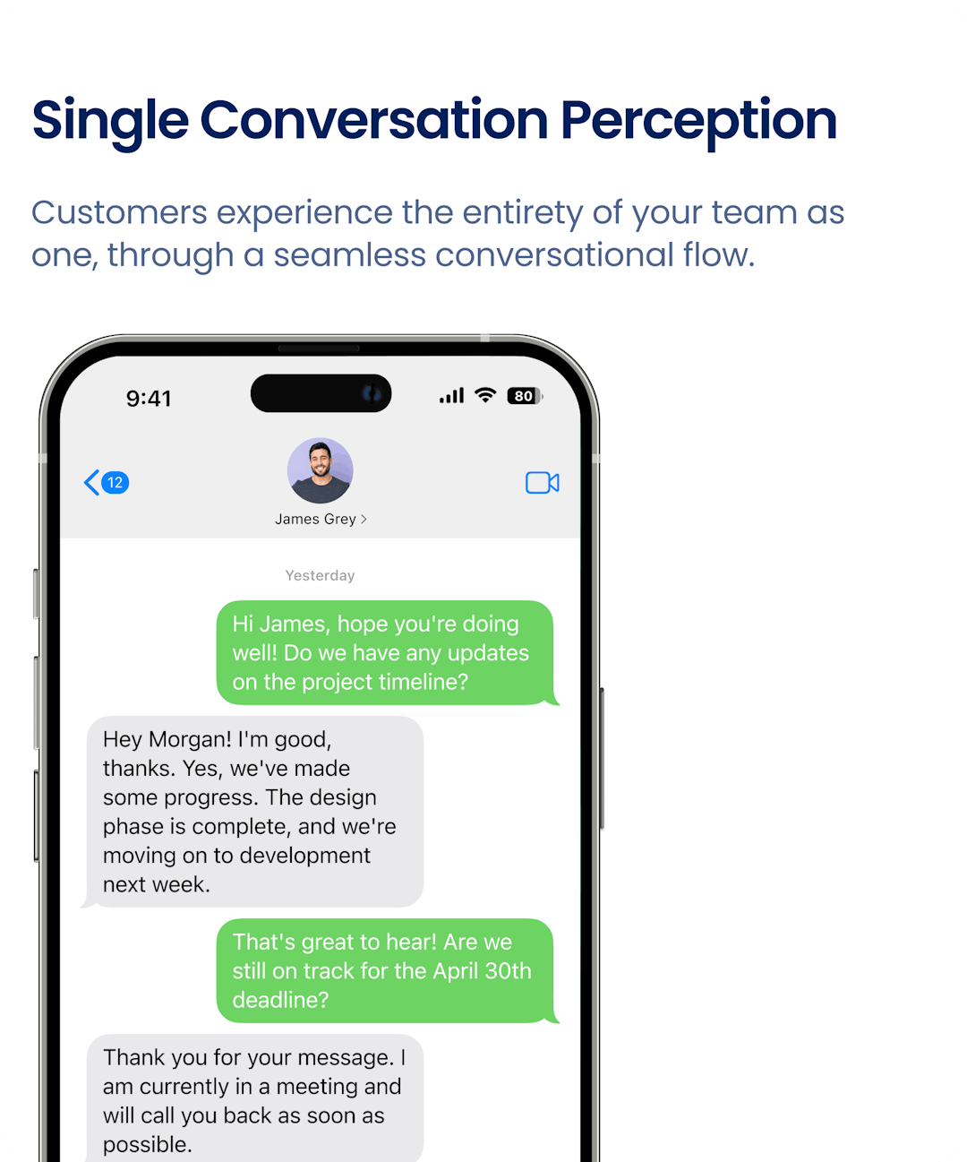 Single Conversation Perception